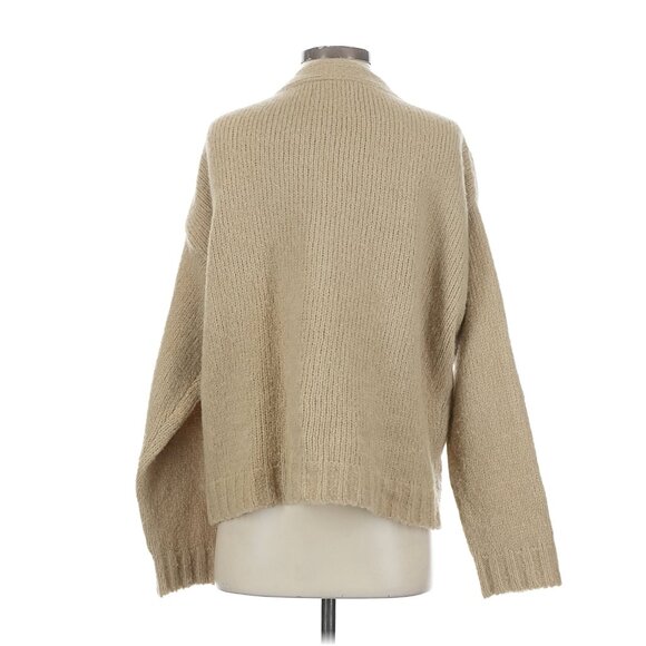 James Street Co. JS Oversized Cardigan in Wheat Small - Picture 3 of 5